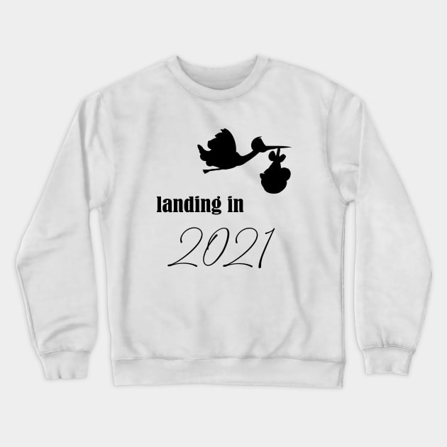 Landing in 2021 | Baby 2021 Crewneck Sweatshirt by Die Designwerkstatt